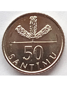 Moneta Łotwa 1 Łat 2010 Podkowa (w górę)