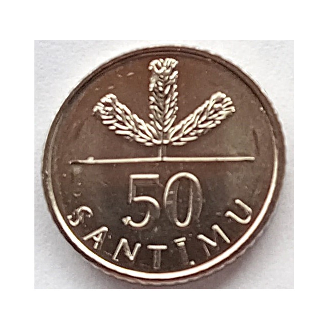 Moneta Łotwa 1 Łat 2010 Podkowa (w górę)