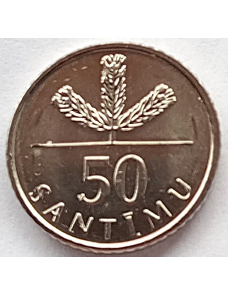 Moneta Łotwa 1 Łat 2010 Podkowa (w górę)