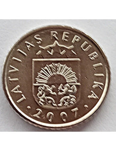 Moneta Łotwa 1 Łat 2010 Podkowa (w górę) 2