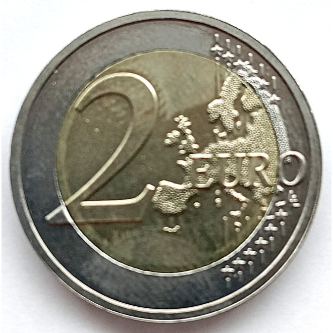 Moneta Luksemburg 2 euro 2011 50 rocznica nadania przez Wielką Księżną Szarlottę jej synowi Janowi tytułu oficjalnego reprezenta