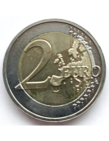 Moneta Luksemburg 2 euro 2011 50 rocznica nadania przez Wielką Księżną Szarlottę jej synowi Janowi tytułu oficjalnego reprezenta