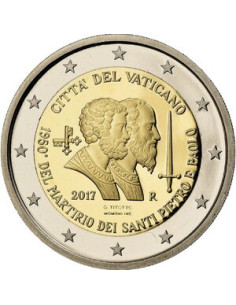 Moneta Watykan 2 Euro 2022 125. rocznica urodzin papieża Pawła VI