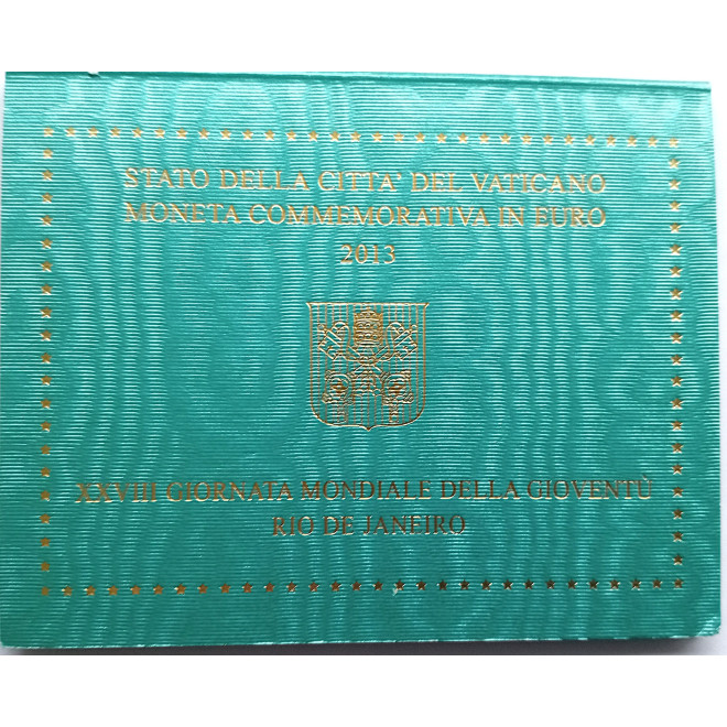 Moneta Watykan 2 euro 2013 XXVIII Światowe Dni Młodzieży