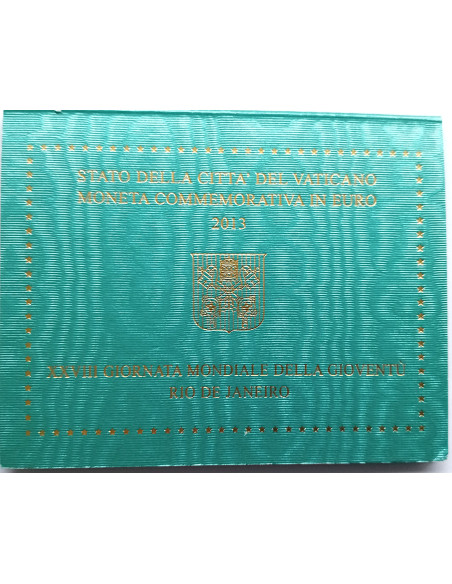 Moneta Watykan 2 euro 2013 XXVIII Światowe Dni Młodzieży