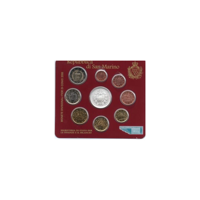 Moneta San Marino Różne euro zestaw menniczy 2011
