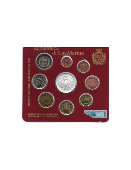 Moneta San Marino Różne euro zestaw menniczy 2011