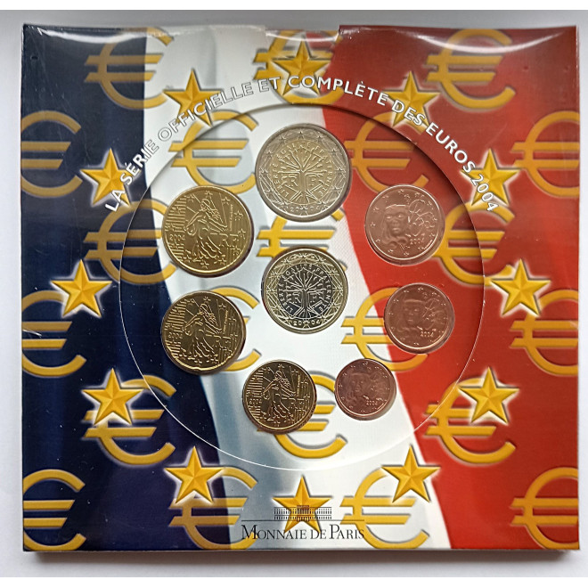 Awers monety Francja menniczy zestaw 2004