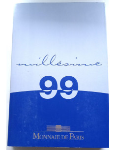 Awers monety Francja zestaw PROOF euro i eurocenty 1999