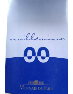 Awers monety Francja zestaw PROOF euro i eurocenty 2000