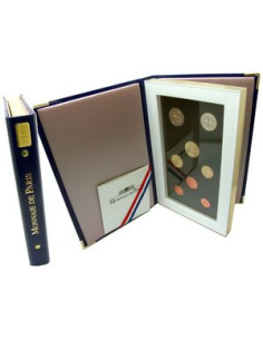 Awers monety Francja zestaw PROOF euro i eurocenty 2000 2