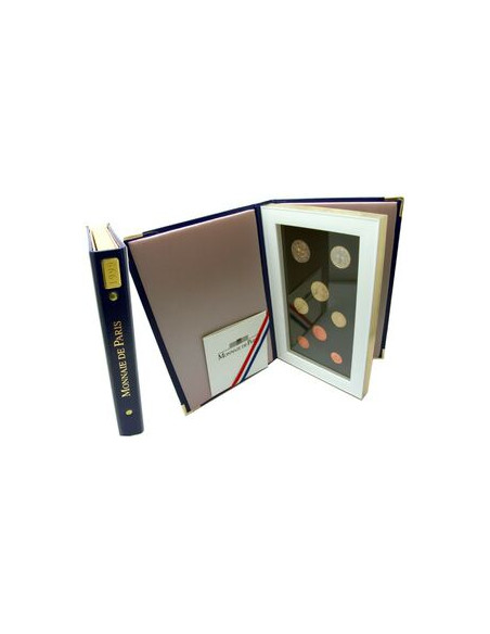 Rewers monety Francja zestaw PROOF euro i eurocenty 2000