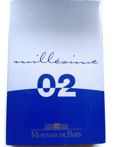 Awers monety Francja zestaw PROOF euro i eurocenty 2002