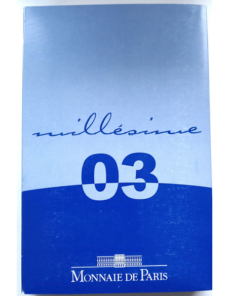 Awers monety Francja zestaw PROOF euro i eurocenty 2003