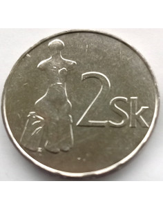 Moneta Słowacja 2 Korony 2007 2