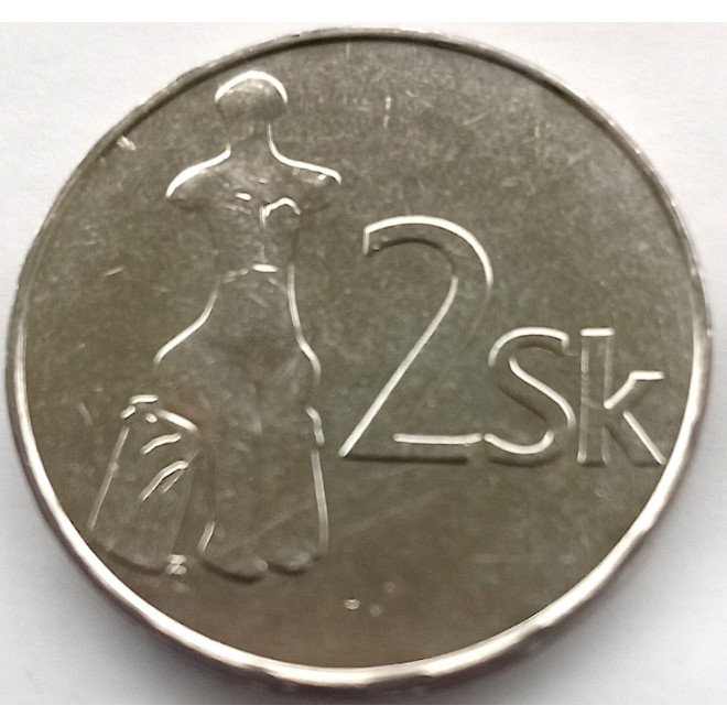 Moneta Słowacja 2 Korony 2007