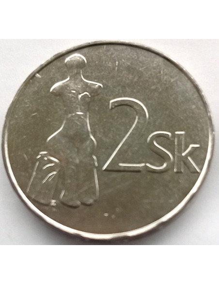 Moneta Słowacja 2 Korony 2007