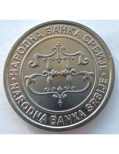 Awers monety Serbia 10 Dinar 2003 2
