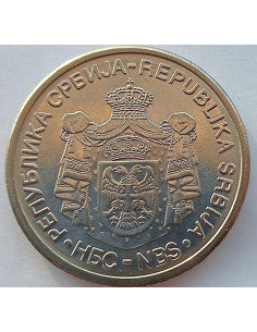 Moneta Serbia 10 Dinar 2006 Klasztor Studenica 2