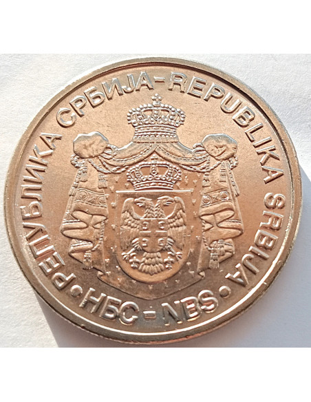 Moneta Serbia 20 Dinar 2006 Nikola Tesla