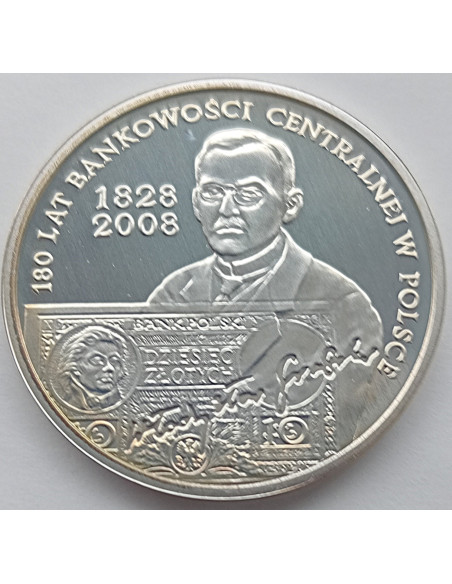 Moneta 10 Złotych 2009 180 lat bankowości centralnej w Polsce