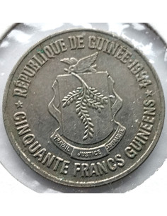 Moneta Gwinea 50 Franków 1994
