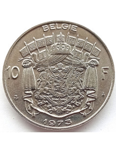 Moneta Belgia 10 Franków 1972