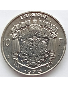 Moneta Belgia 10 Franków 1972