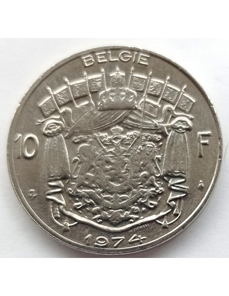 Moneta Belgia 10 Franków 1972