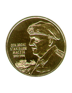Awers monety 2 zł 2003 Generał Broni Stanisław Maczek 18921994
