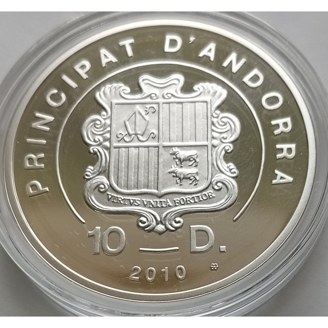 Moneta Andora 1 Diner 2011 Beatyfikacja Jana Pawła II