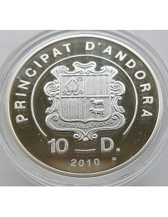 Moneta Andora 1 Diner 2011 Beatyfikacja Jana Pawła II 2