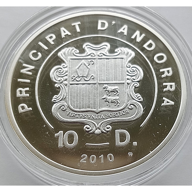 Moneta Andora 1 Diner 2011 Beatyfikacja Jana Pawła II