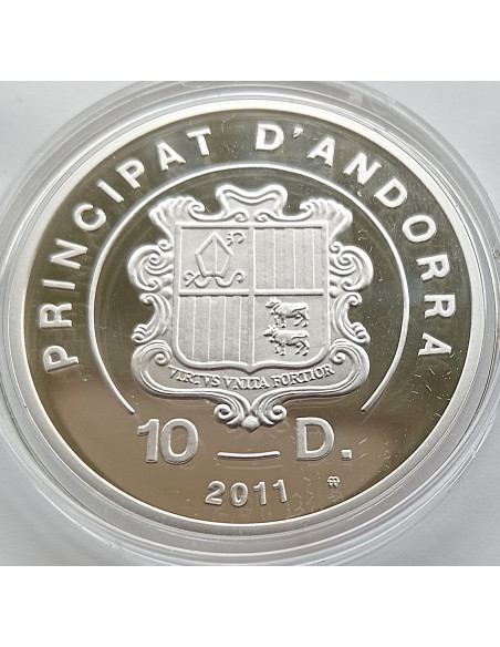 Moneta Andora 1 Diner 2011 Beatyfikacja Jana Pawła II