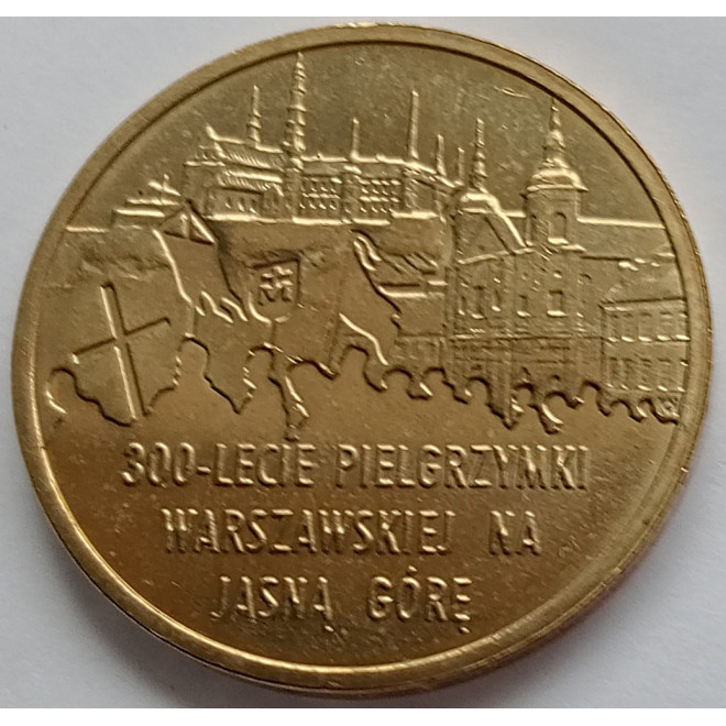 Moneta 2 zł 2011 - 300-lecie Pielgrzymki Warszawskiej na Jasną Górę