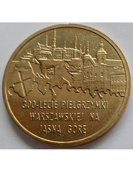Moneta 2 zł 2011 - 300-lecie Pielgrzymki Warszawskiej na Jasną Górę
