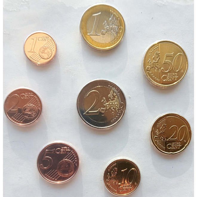 Moneta Irlandia 2002 zestaw monet 1 cent do 2 euro