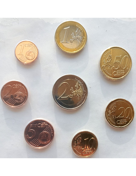 Moneta Irlandia 2002 zestaw monet 1 cent do 2 euro