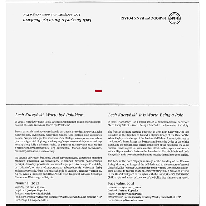 Banknot USA 100 Dolarów 2022 Massachusetts Commemorative Dollar