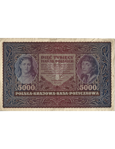Banknot Polska 5000 Marek polskich 1920 - G