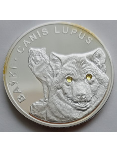 Moneta Białoruś 20 Rubli 2007 Wilki