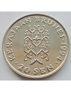 Moneta Brunei 20 Sen 1994 2