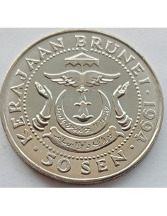 Moneta Brunei 50 Sen 1994 2