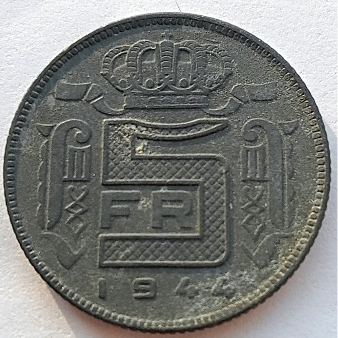Moneta Belgia 50 centymów 1983