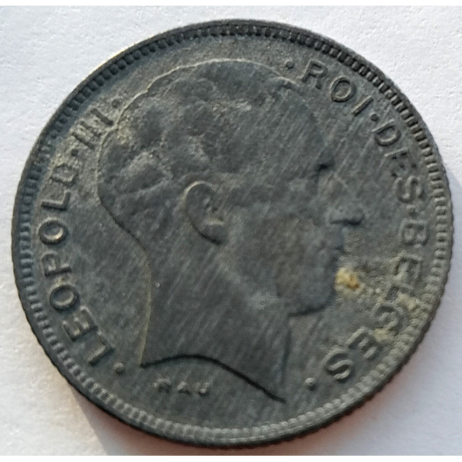 Moneta Belgia 50 centymów 1983