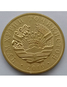 Moneta Tadżykistan 20 Diramów 2019