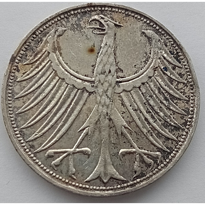 Moneta Niemcy 5 Marek 1963