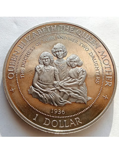 Moneta Wyspy Cooka 1 Dolar 2005 Bliźniacze Wieże-Wieża Wolności