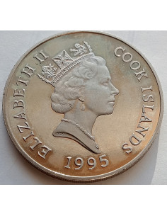 Moneta Wyspy Cooka 1 Dolar 2005 Bliźniacze Wieże-Wieża Wolności 2