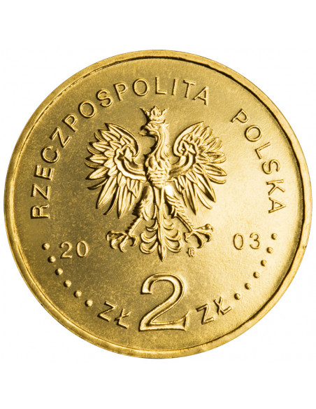 Rewers monety 2 zł 2003 Polski rok obrzędowy: ŚmigusDyngus